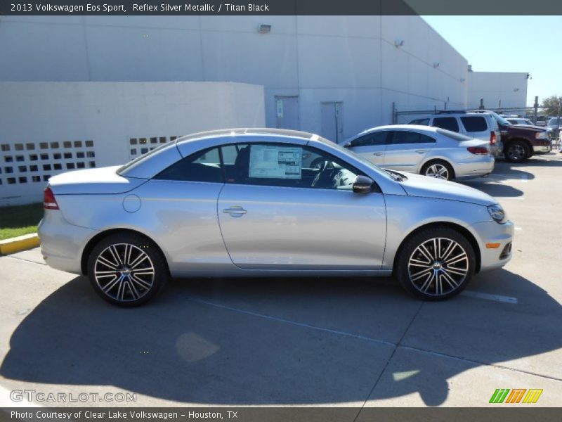 Reflex Silver Metallic / Titan Black 2013 Volkswagen Eos Sport