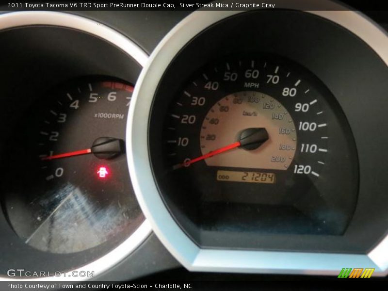 Silver Streak Mica / Graphite Gray 2011 Toyota Tacoma V6 TRD Sport PreRunner Double Cab