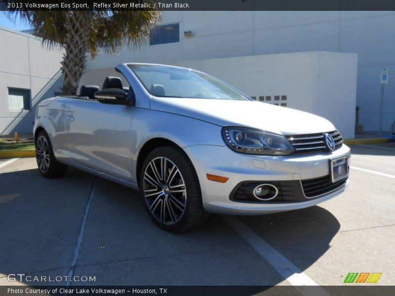 Reflex Silver Metallic / Titan Black 2013 Volkswagen Eos Sport