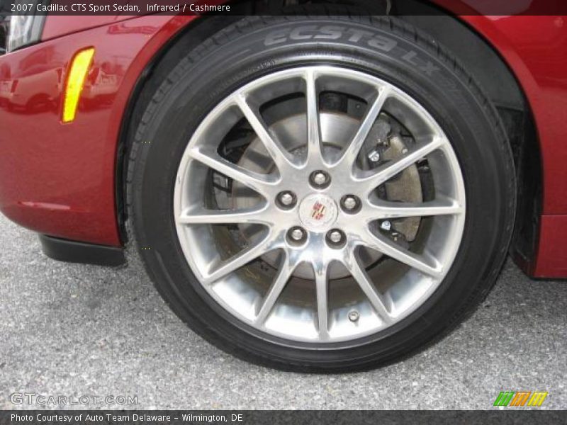 Infrared / Cashmere 2007 Cadillac CTS Sport Sedan