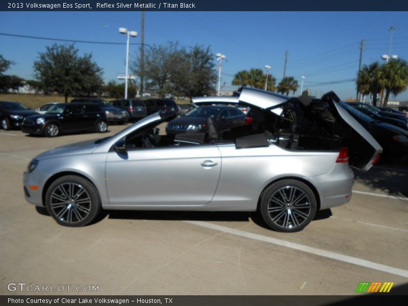Reflex Silver Metallic / Titan Black 2013 Volkswagen Eos Sport