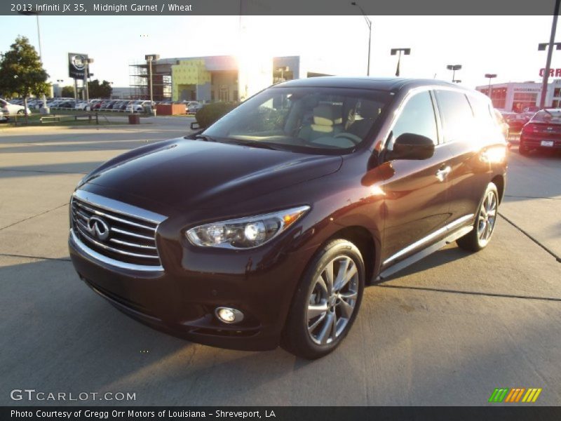 Midnight Garnet / Wheat 2013 Infiniti JX 35