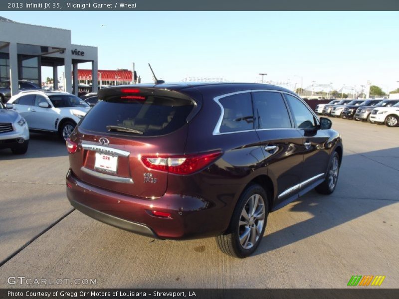 Midnight Garnet / Wheat 2013 Infiniti JX 35