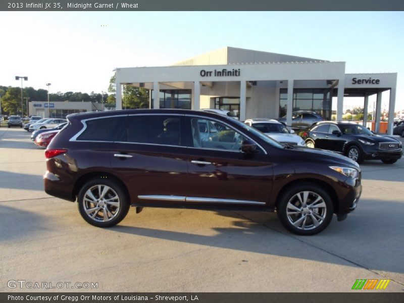 Midnight Garnet / Wheat 2013 Infiniti JX 35