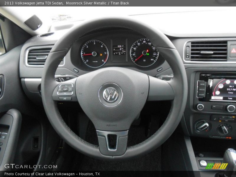 Moonrock Silver Metallic / Titan Black 2013 Volkswagen Jetta TDI Sedan