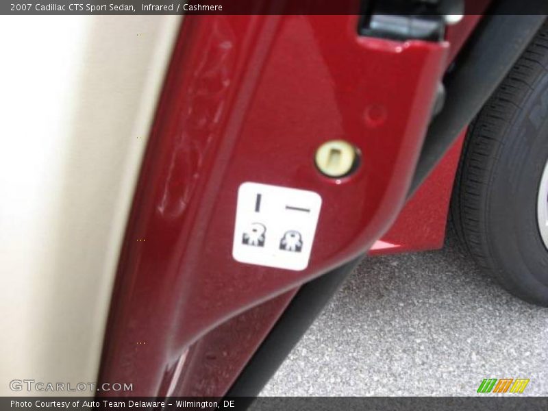 Infrared / Cashmere 2007 Cadillac CTS Sport Sedan
