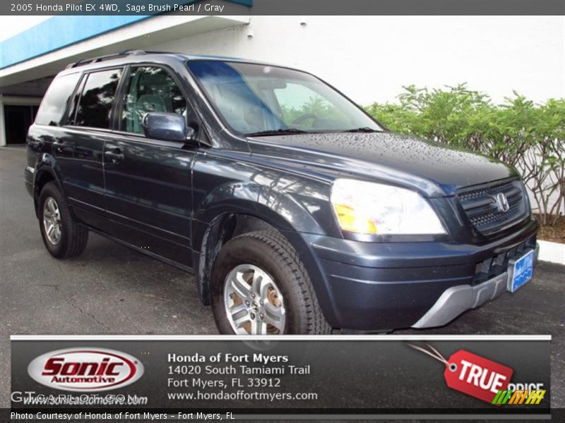 Sage Brush Pearl / Gray 2005 Honda Pilot EX 4WD