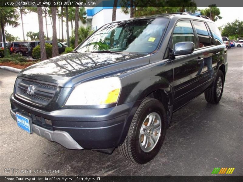 Sage Brush Pearl / Gray 2005 Honda Pilot EX 4WD