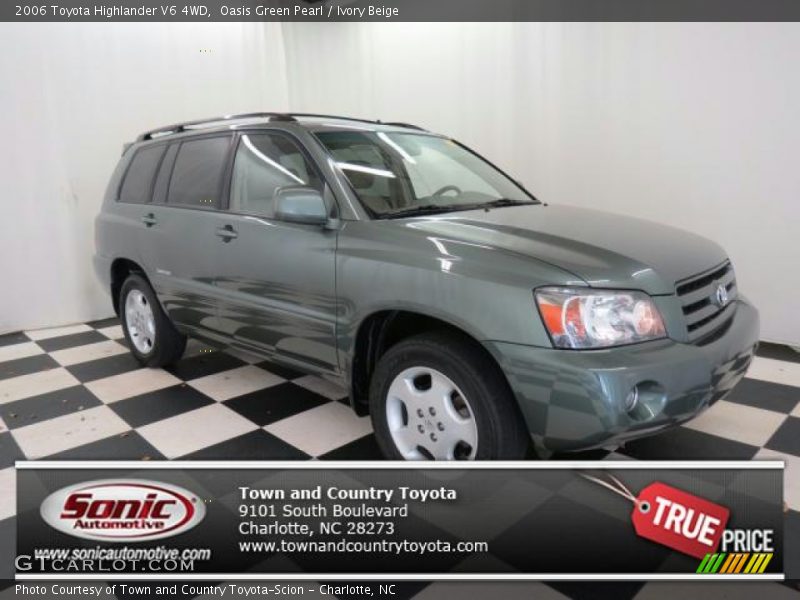 Oasis Green Pearl / Ivory Beige 2006 Toyota Highlander V6 4WD
