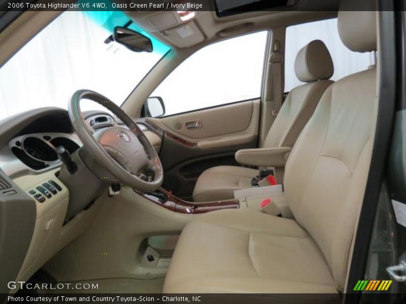 Oasis Green Pearl / Ivory Beige 2006 Toyota Highlander V6 4WD