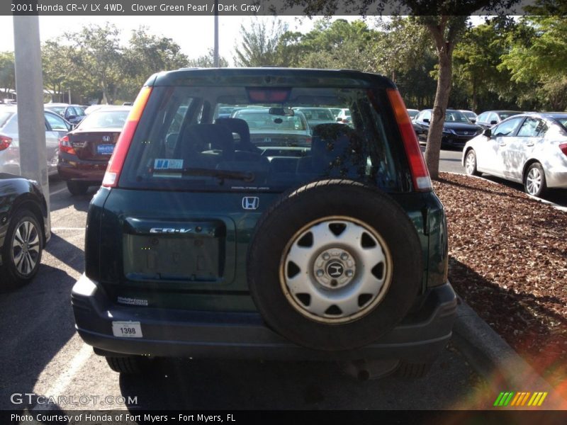 Clover Green Pearl / Dark Gray 2001 Honda CR-V LX 4WD