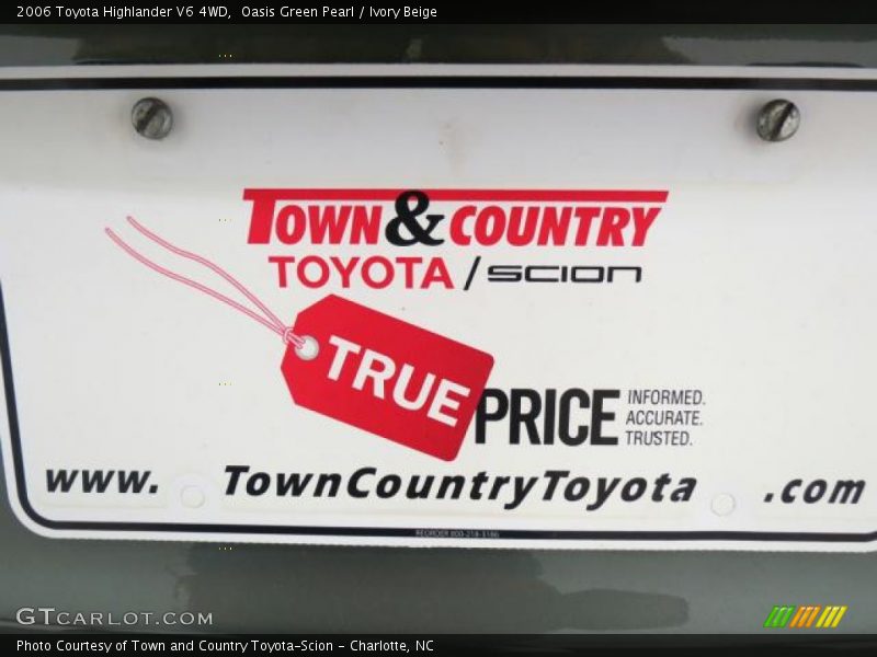 Oasis Green Pearl / Ivory Beige 2006 Toyota Highlander V6 4WD
