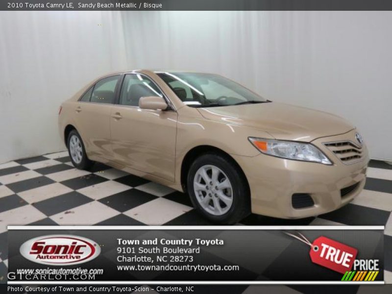 Sandy Beach Metallic / Bisque 2010 Toyota Camry LE