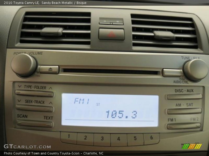 Sandy Beach Metallic / Bisque 2010 Toyota Camry LE