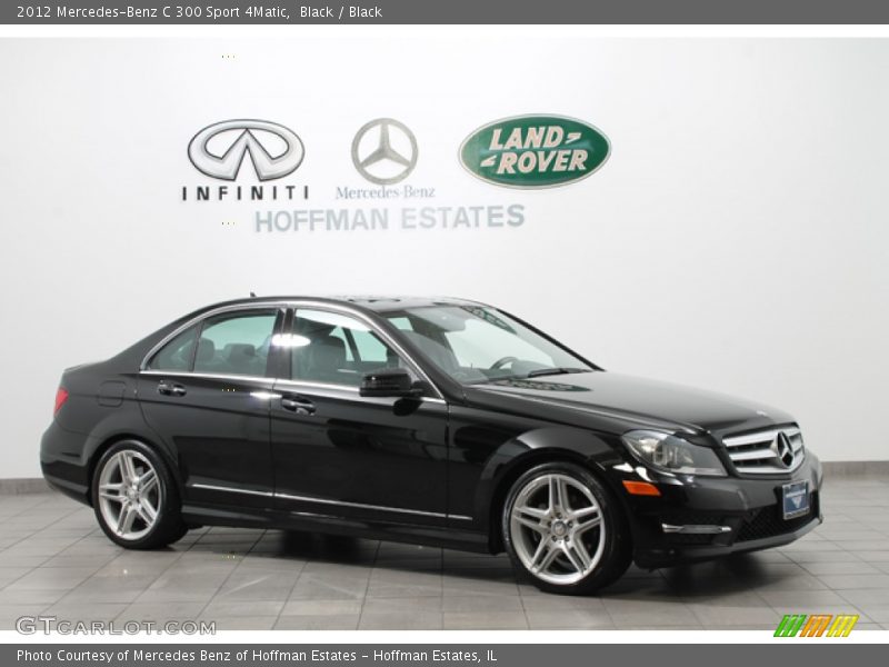 Black / Black 2012 Mercedes-Benz C 300 Sport 4Matic