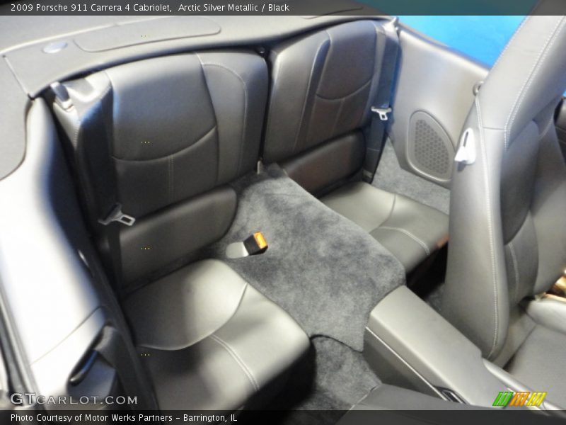 Arctic Silver Metallic / Black 2009 Porsche 911 Carrera 4 Cabriolet
