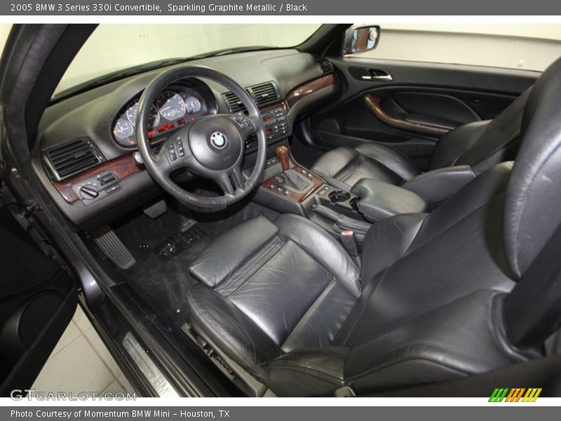 Black Interior - 2005 3 Series 330i Convertible 