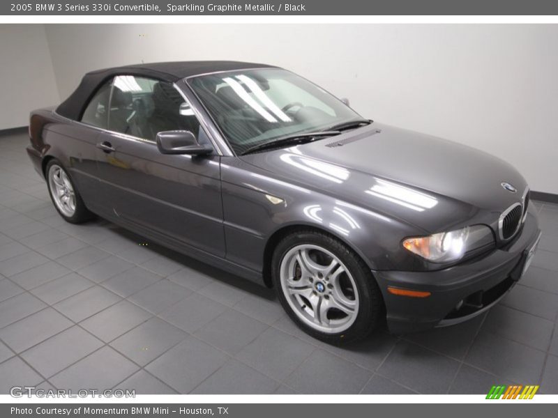 Sparkling Graphite Metallic / Black 2005 BMW 3 Series 330i Convertible