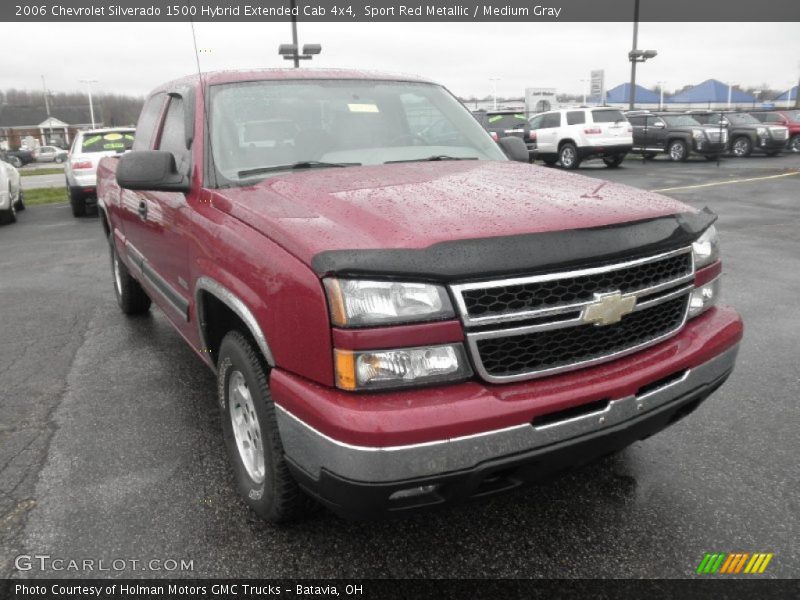 Sport Red Metallic / Medium Gray 2006 Chevrolet Silverado 1500 Hybrid Extended Cab 4x4