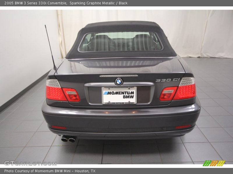 Sparkling Graphite Metallic / Black 2005 BMW 3 Series 330i Convertible