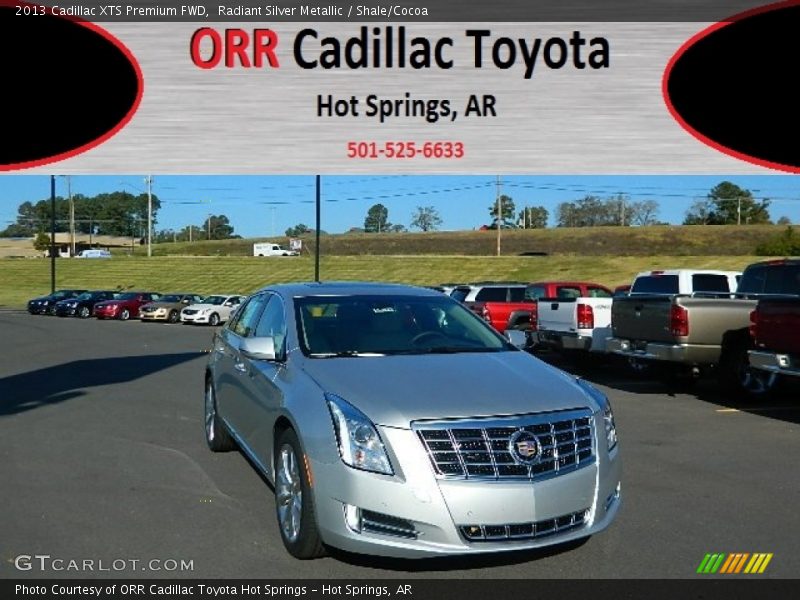 Radiant Silver Metallic / Shale/Cocoa 2013 Cadillac XTS Premium FWD