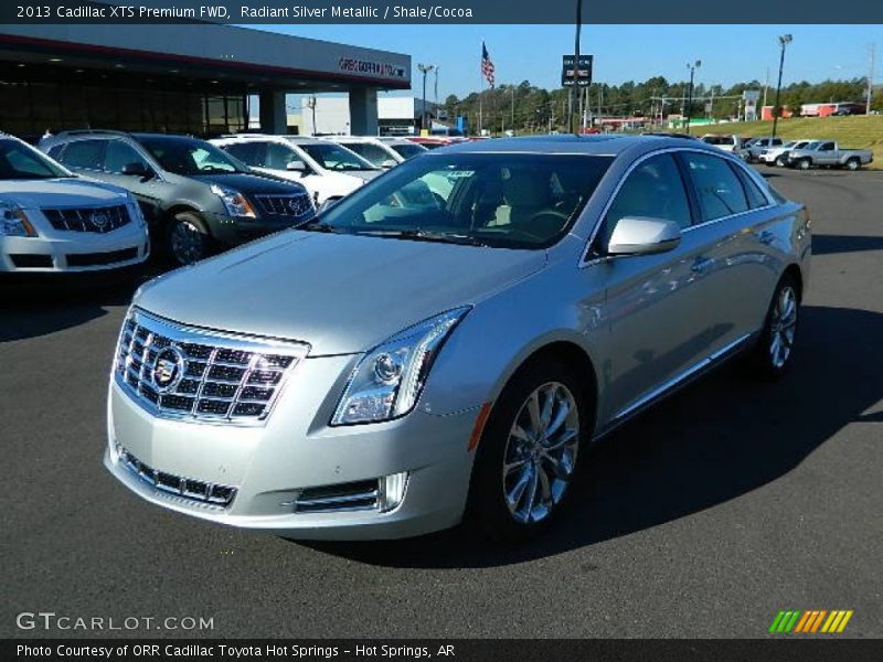 Radiant Silver Metallic / Shale/Cocoa 2013 Cadillac XTS Premium FWD