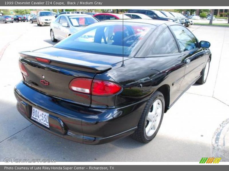 Black / Medium Gray 1999 Chevrolet Cavalier Z24 Coupe