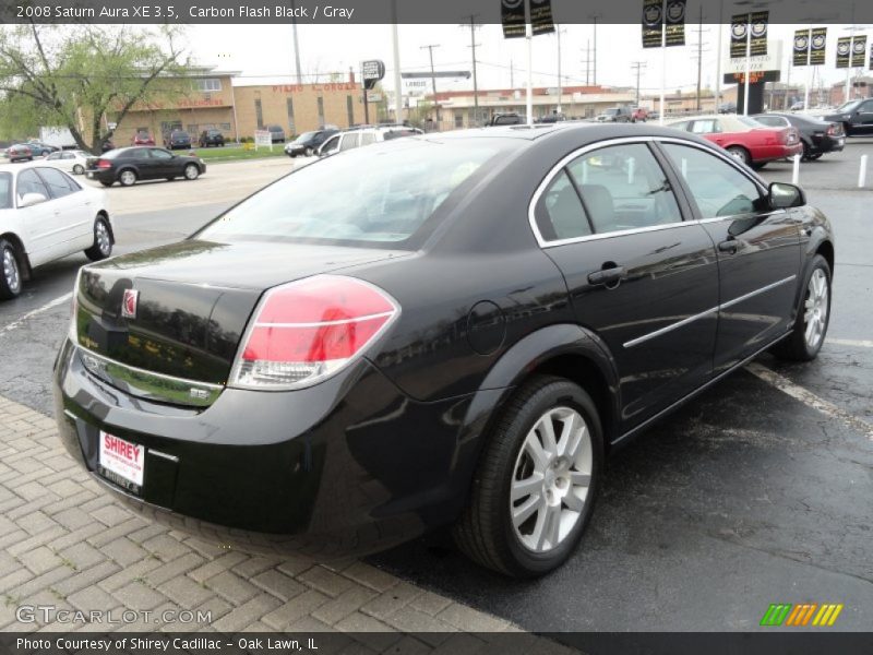 Carbon Flash Black / Gray 2008 Saturn Aura XE 3.5