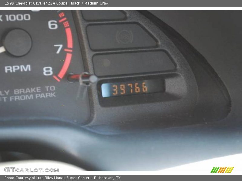 Black / Medium Gray 1999 Chevrolet Cavalier Z24 Coupe