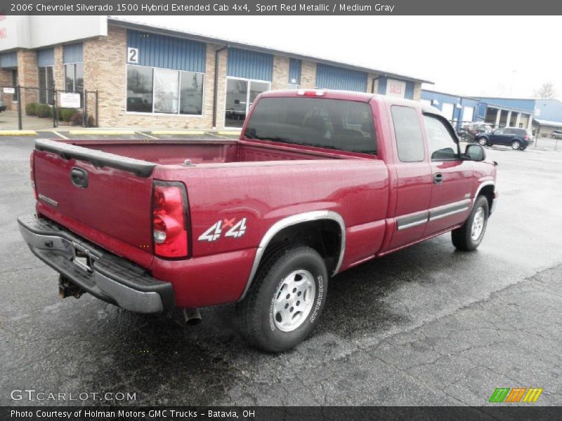 Sport Red Metallic / Medium Gray 2006 Chevrolet Silverado 1500 Hybrid Extended Cab 4x4