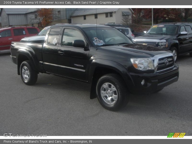 Black Sand Pearl / Graphite Gray 2009 Toyota Tacoma V6 PreRunner Access Cab