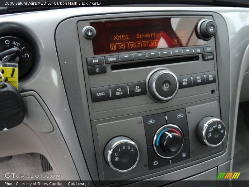 Carbon Flash Black / Gray 2008 Saturn Aura XE 3.5