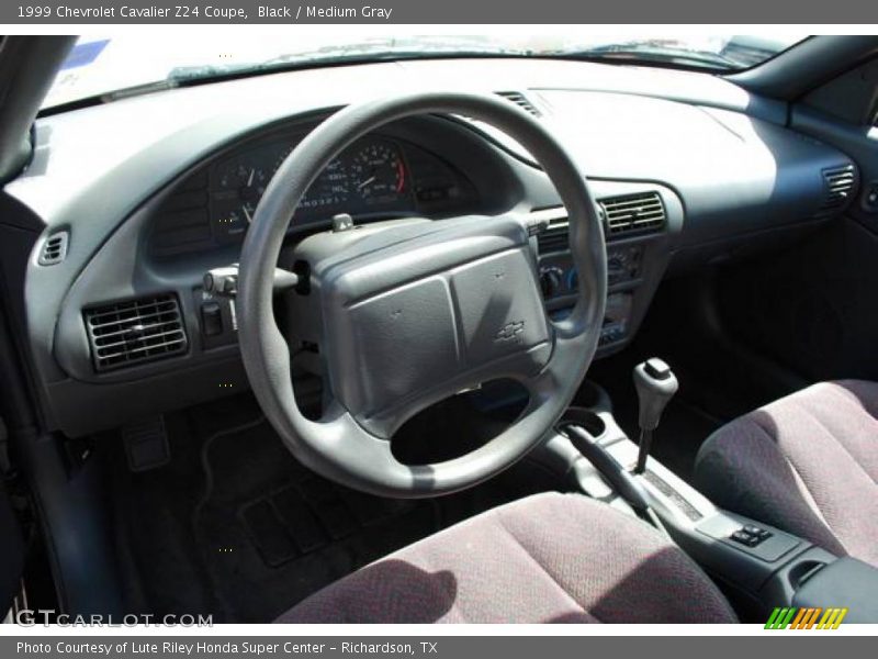 Black / Medium Gray 1999 Chevrolet Cavalier Z24 Coupe