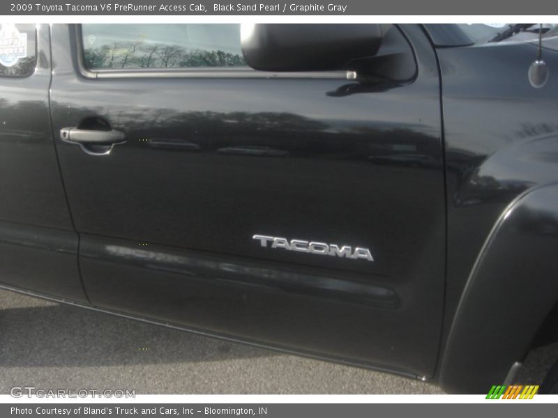 Black Sand Pearl / Graphite Gray 2009 Toyota Tacoma V6 PreRunner Access Cab