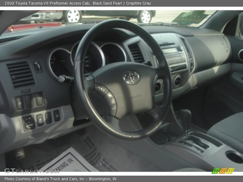 Black Sand Pearl / Graphite Gray 2009 Toyota Tacoma V6 PreRunner Access Cab