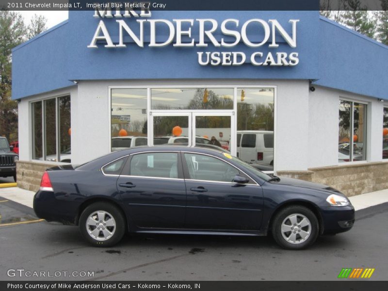 Imperial Blue Metallic / Gray 2011 Chevrolet Impala LT