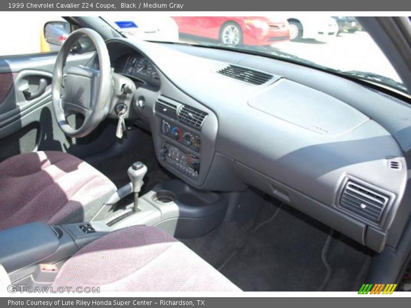 Black / Medium Gray 1999 Chevrolet Cavalier Z24 Coupe