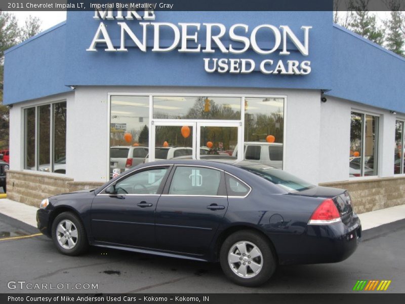 Imperial Blue Metallic / Gray 2011 Chevrolet Impala LT