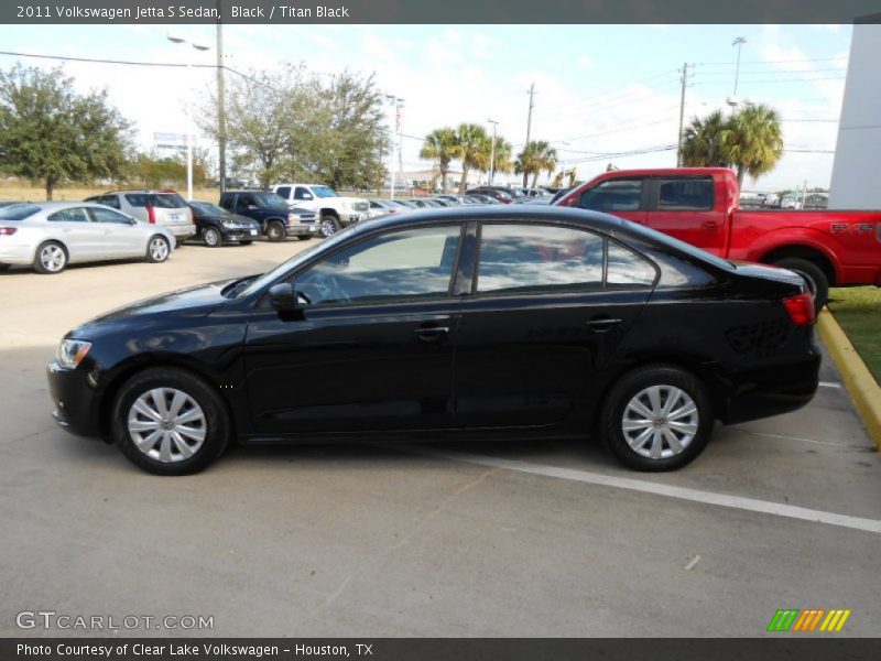 Black / Titan Black 2011 Volkswagen Jetta S Sedan