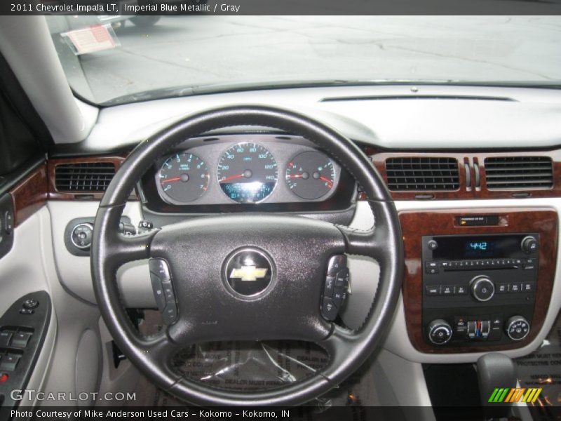 Imperial Blue Metallic / Gray 2011 Chevrolet Impala LT