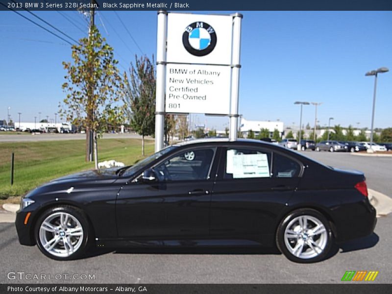 Black Sapphire Metallic / Black 2013 BMW 3 Series 328i Sedan