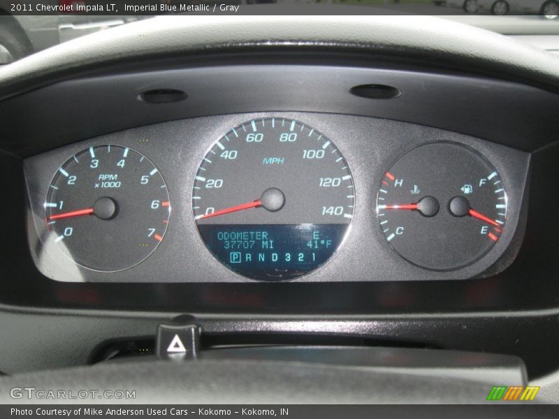 Imperial Blue Metallic / Gray 2011 Chevrolet Impala LT