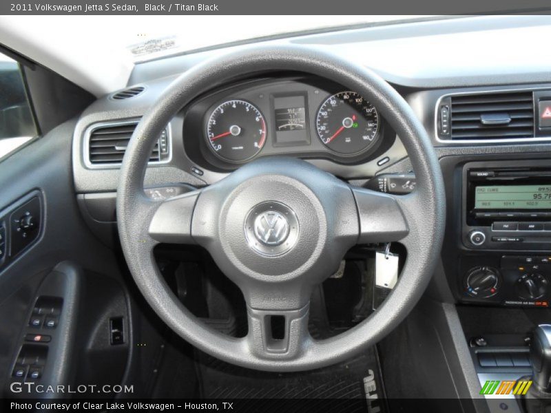 Black / Titan Black 2011 Volkswagen Jetta S Sedan