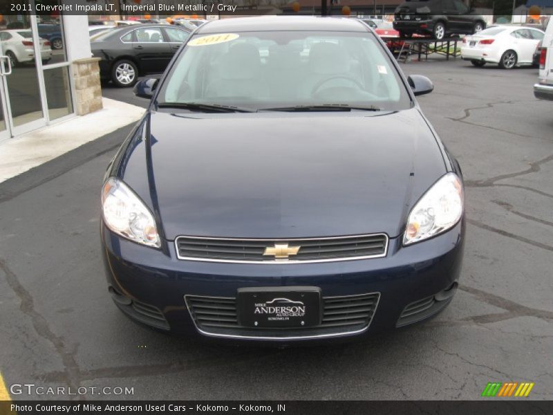 Imperial Blue Metallic / Gray 2011 Chevrolet Impala LT