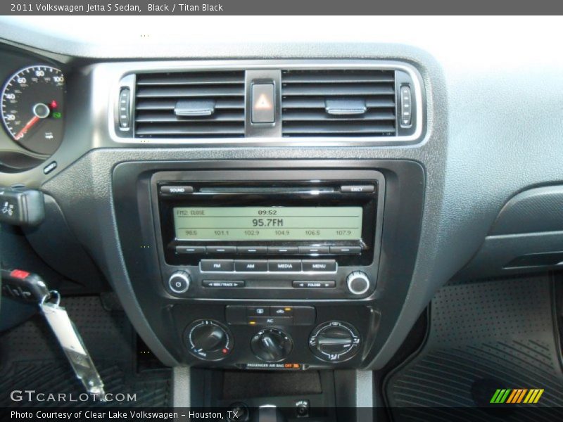 Black / Titan Black 2011 Volkswagen Jetta S Sedan