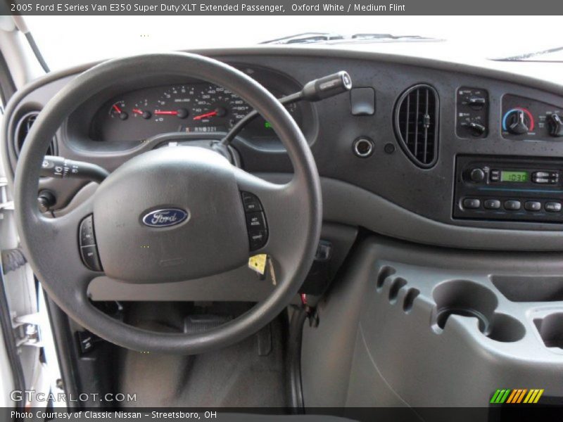 Oxford White / Medium Flint 2005 Ford E Series Van E350 Super Duty XLT Extended Passenger
