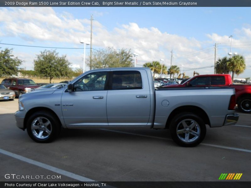 Bright Silver Metallic / Dark Slate/Medium Graystone 2009 Dodge Ram 1500 Lone Star Edition Crew Cab