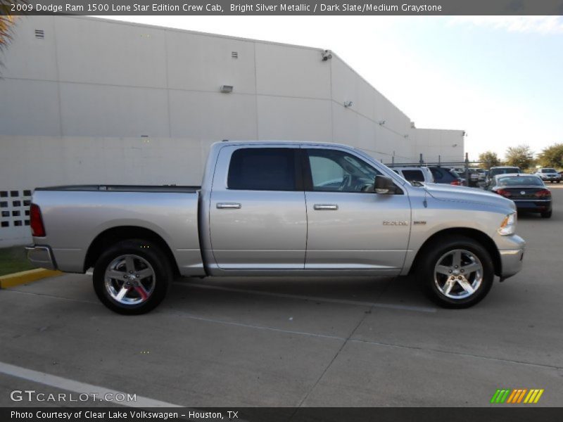 Bright Silver Metallic / Dark Slate/Medium Graystone 2009 Dodge Ram 1500 Lone Star Edition Crew Cab