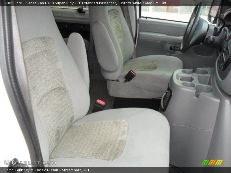 Oxford White / Medium Flint 2005 Ford E Series Van E350 Super Duty XLT Extended Passenger