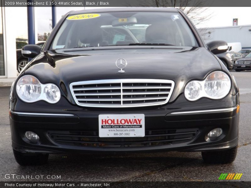 Black / Black 2009 Mercedes-Benz E 350 4Matic Sedan